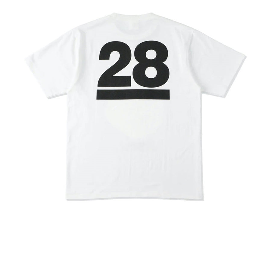 BAPE 28TH ANNIVERSARY TEE WHITE