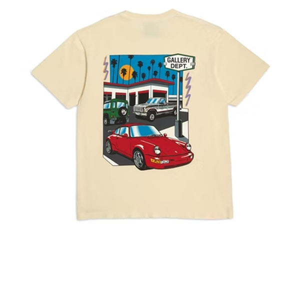 GALLERY DEPT. DRIVE THRU BOXY FIT TEE CREAM SS22