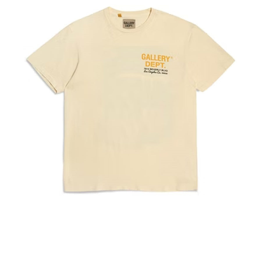 GALLERY DEPT. DRIVE THRU BOXY FIT TEE CREAM SS22