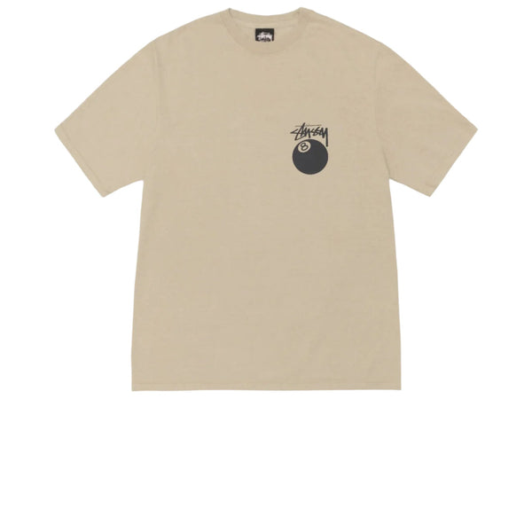 STUSSY 8 BALL TEE PIGMENT DYED KHAKI