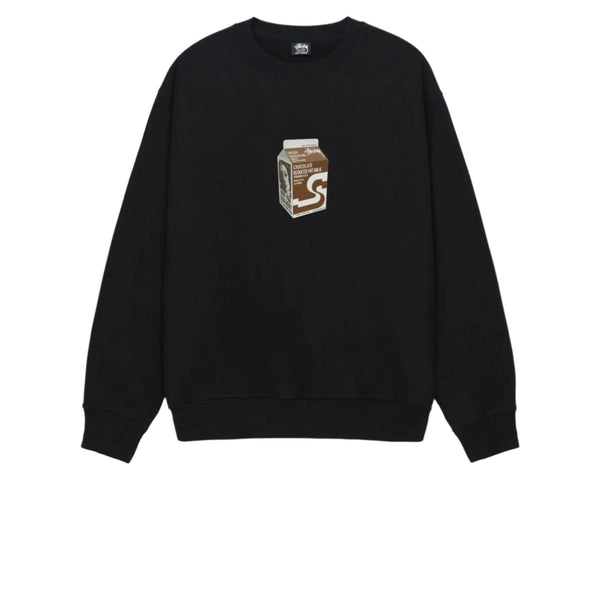 STUSSY MILK CREW BLACK