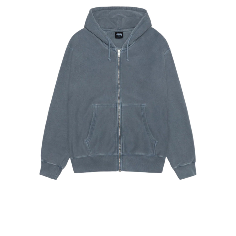 STUSSY BUANA ZIP HOODIE PIGMENT DYED NAVY