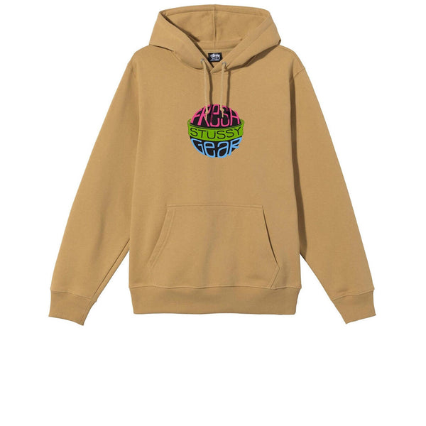 STUSSY FRESH GEAR HOODIE KHAKI