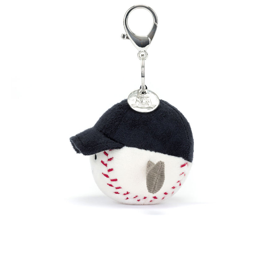 JELLYCAT AMUSEABLES SPORTS BASEBALL BAG CHARM