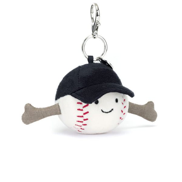 JELLYCAT AMUSEABLES SPORTS BASEBALL BAG CHARM