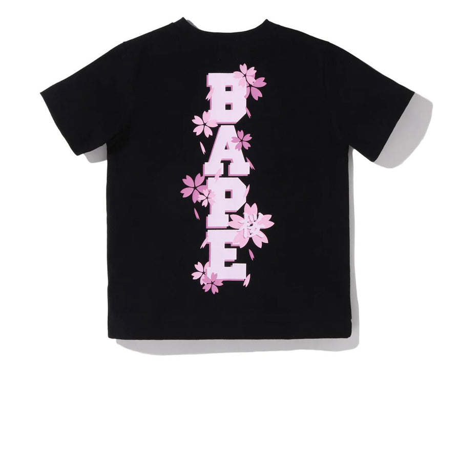 BAPE SAKURA PHOTO APE HEAD TEE BLACK SS22