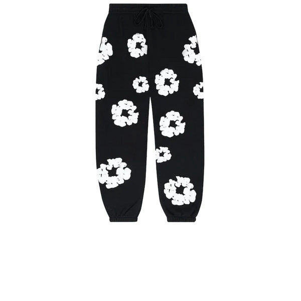 DENIM TEARS THE COTTON WREATH SWEATPANTS BLACK SS23