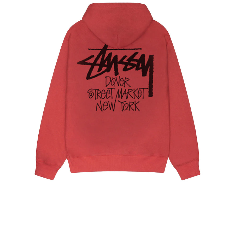 STUSSY STOCK DSM NEW YORK HOODIE CAYENNE