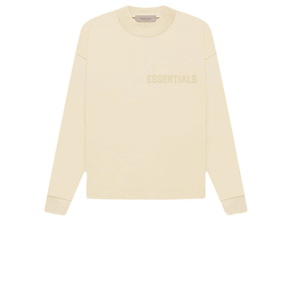 FEAR OF GOD ESSENTIALS LONG SLEEVE TEE EGG SHELL FW22