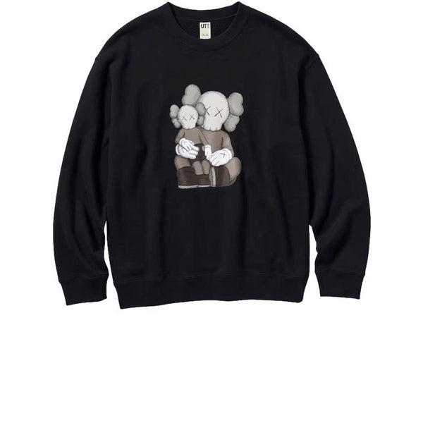 KAWS X UNIQLO LONGSLEEVE SWEATSHIRT BLACK FW23