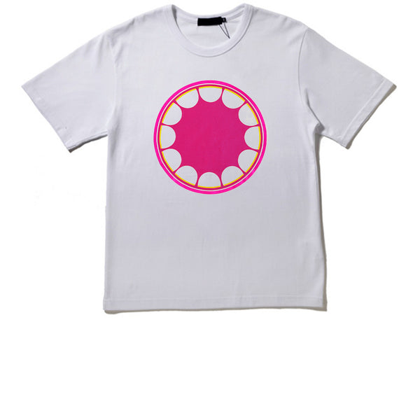 ORIGINAL FAKE CIRCLE TEETH TEE WHITE/PINK