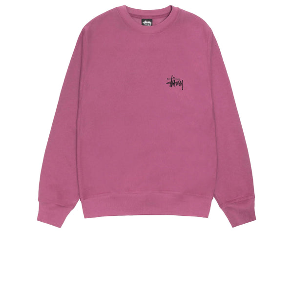 STUSSY BASIC CREW BERRY