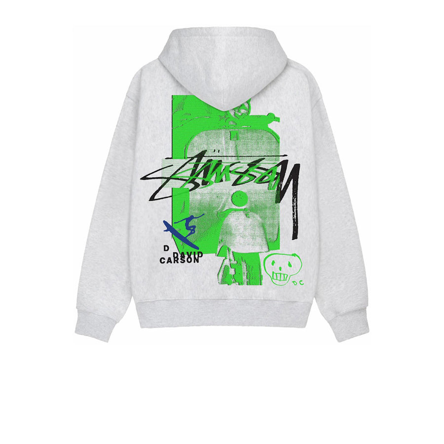 STUSSY DAVID CARSON VESPA HOODIE ASH HEATHER