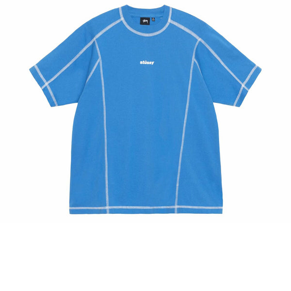 STUSSY WAVE COTTON CREW BLUE