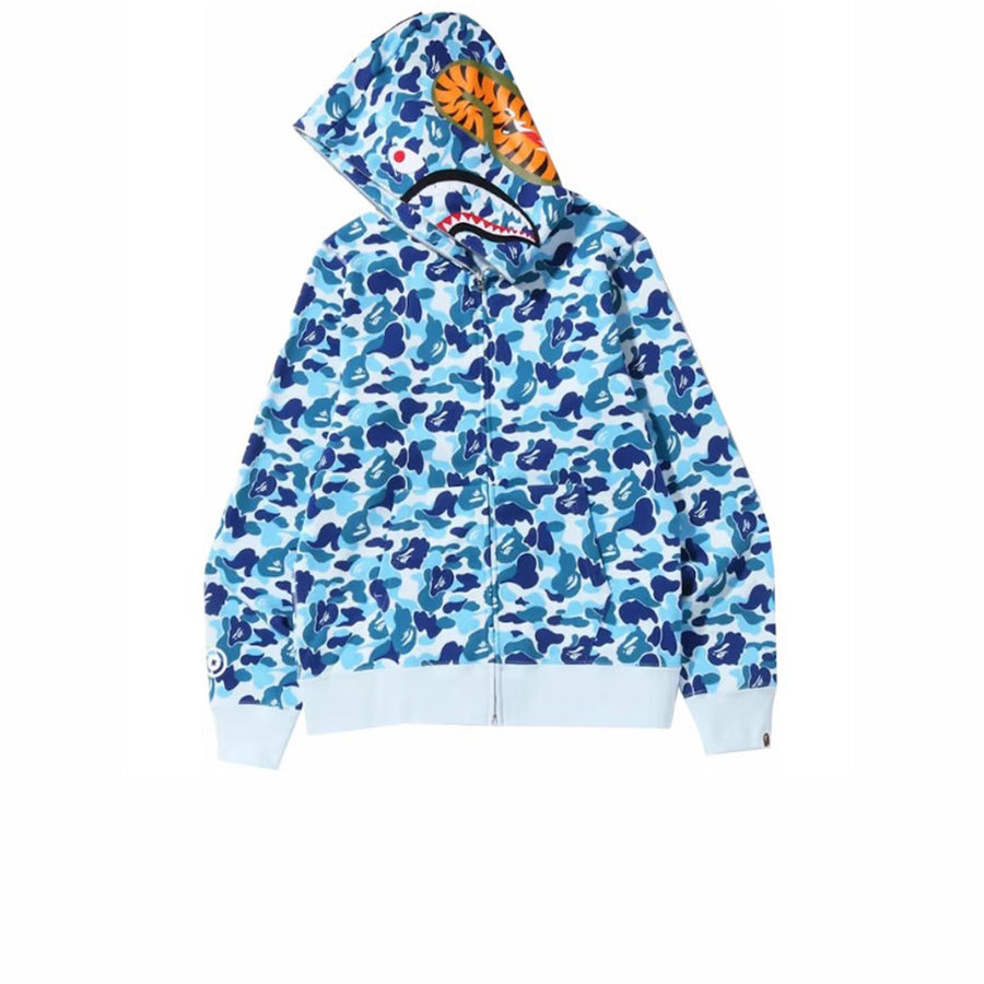 BAPE ABC CAMO SHARK FULL ZIP HOODIE BLUE SS23