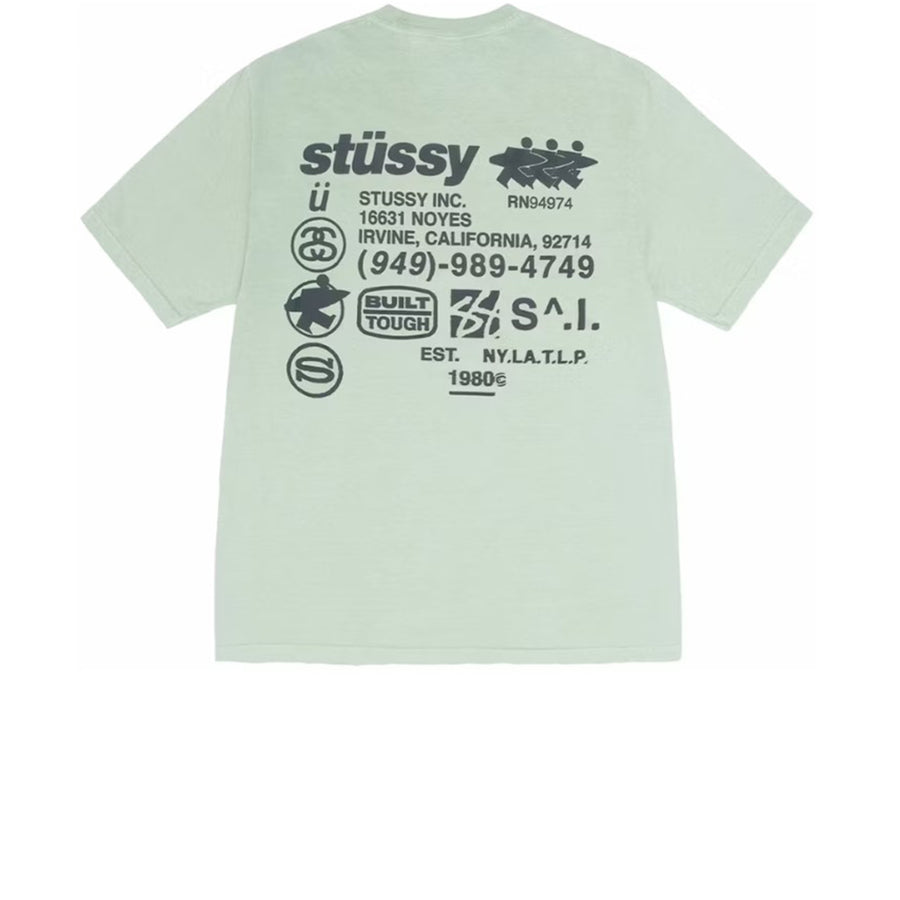 STUSSY DNA PIGMENT DYED TEE GRANITE