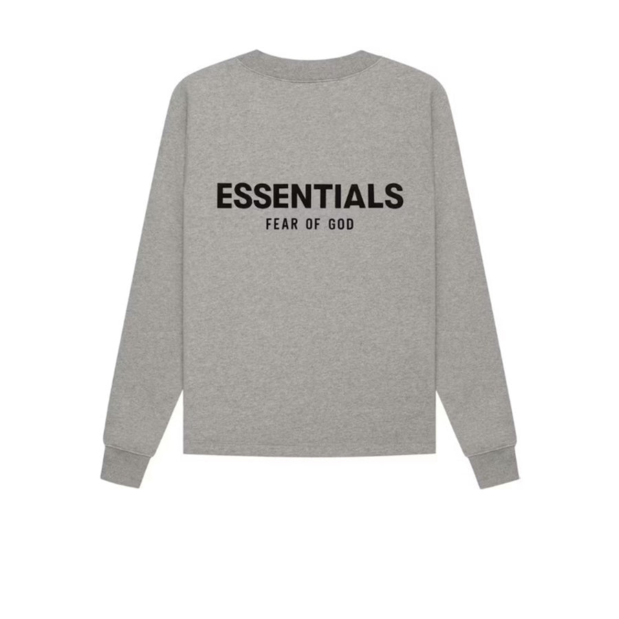 FEAR OF GOD ESSENTIALS RELAXED CREWNECK DARK OATMEAL SS22