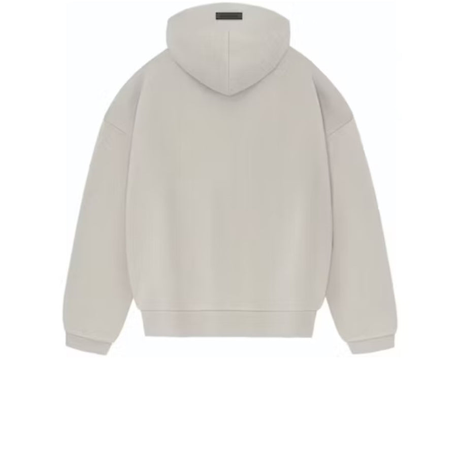 FEAR OF GOD ESSENTIALS BONDED HOODIE SILVER CLOUD FW23