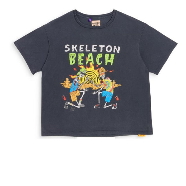 GALLERY DEPT. SKELETON BEACH TEE VINTAGE BLACK