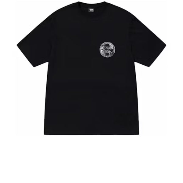 STUSSY DOT STAMP TEE BLACK SS24