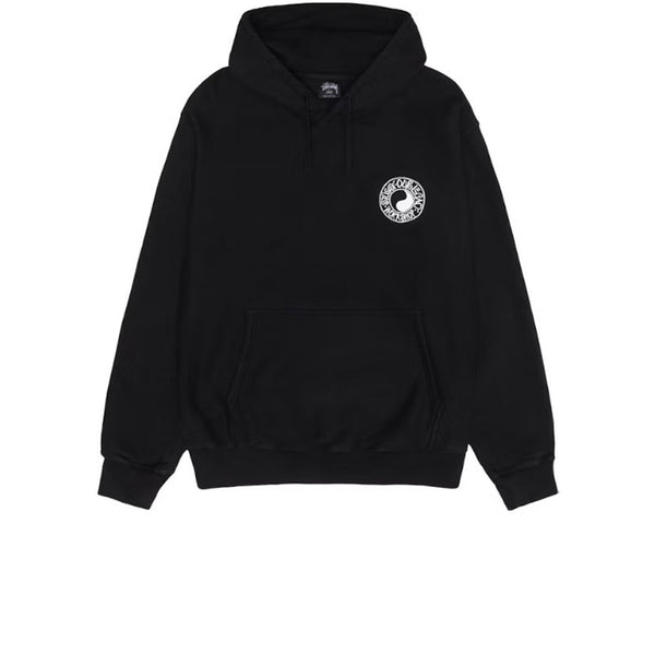 STUSSY X OUR LEGACY WORK SHOP BUANA PIGMENT DYED HOODIE BLACK