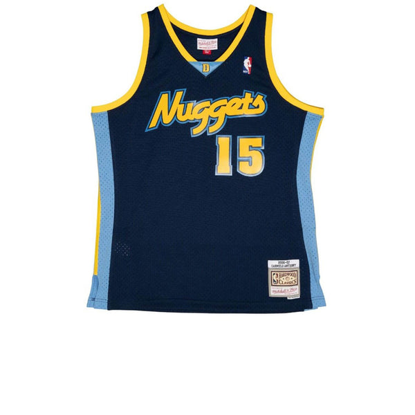 MITCHELL & NESS HARDWOOD CLASSIC SWINGMAN DENVER NUGGETS CARMELO ANTHONY 2006-07 ALTERNATE JERSEY BLUE