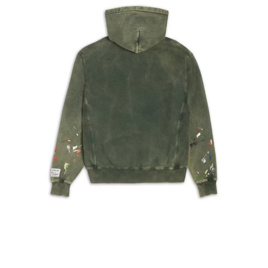 GALLERY DEPT. CENTER LOGO HOODIE GREEN FW21