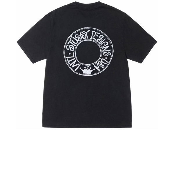 STUSSY BUANA TEE PIGMENT DYED BLACK