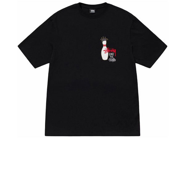 STUSSY KINGPIN TEE PIGMENT DYED BLACK