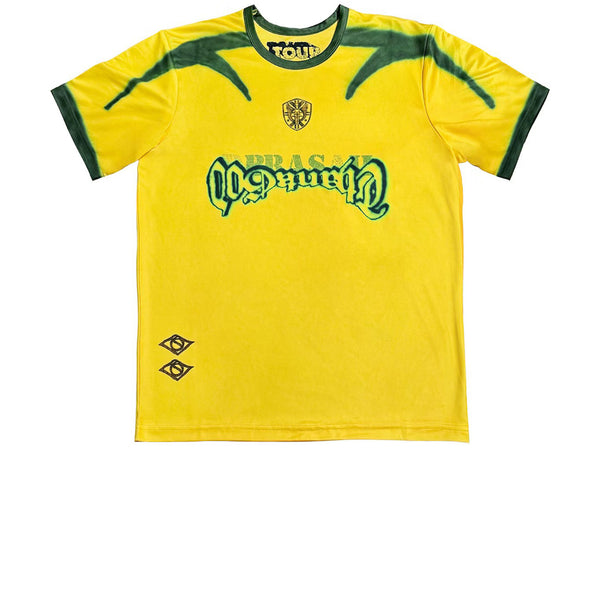 TRAVIS SCOTT BRAZIL SOCCER JERSEY YELLOW FW24