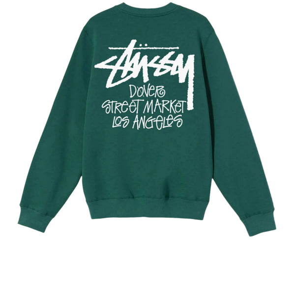 STUSSY DSM LOS ANGELES CREWNECK DARK GREEN