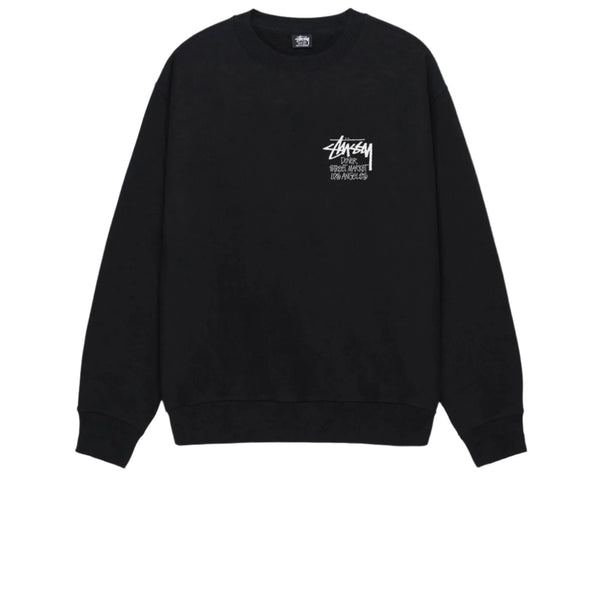 STUSSY DSM LOS ANGELES CREWNECK BLACK