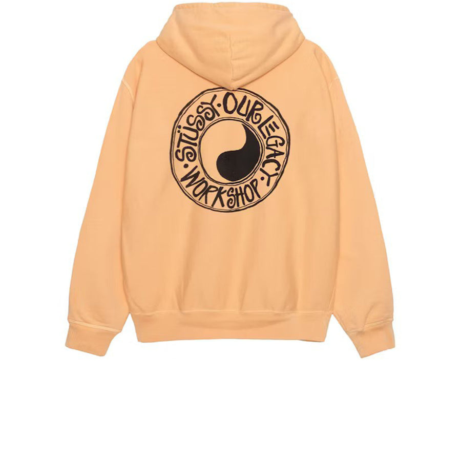 STUSSY X OUR LEGACY WORK SHOP BUANA PIGMENT DYED HOODIE PEACH