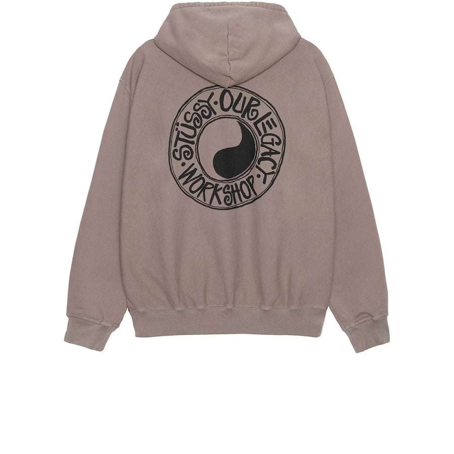 STUSSY X OUR LEGACY WORK SHOP BUANA PIGMENT DYED HOODIE TAUPE