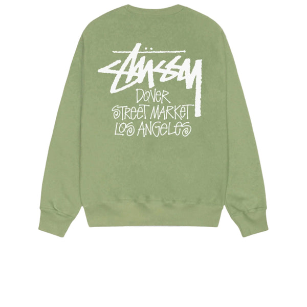 STUSSY DSM LOS ANGELES CREWNECK MOSS