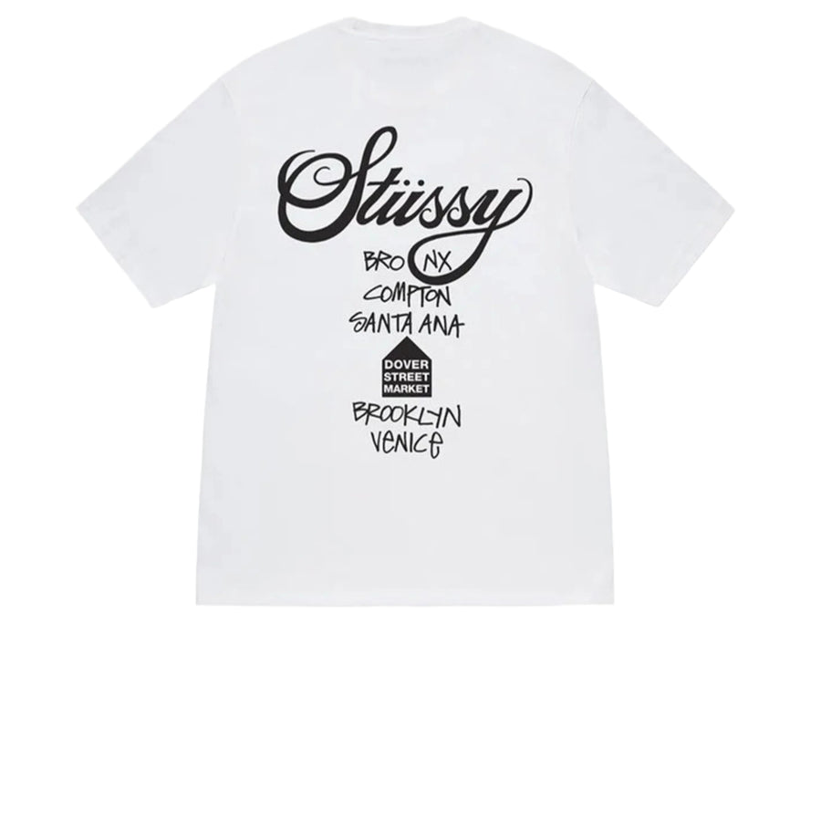 STUSSY DSM WORLD TOUR TEE WHITE SS25