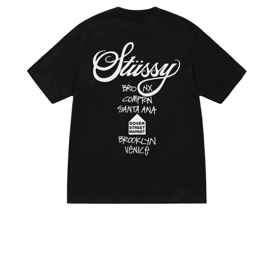 STUSSY DSM WORLD TOUR TEE BLACK SS25
