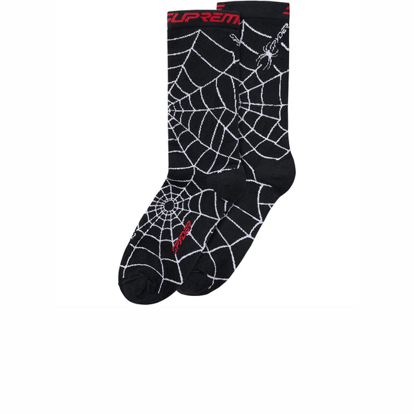 SUPREME SPYDER CREW SOCKS (1 PACK) BLACK FW24