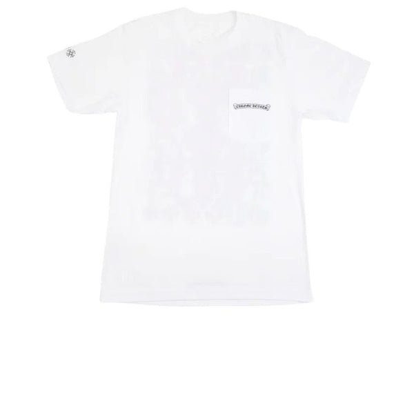 CHROME HEARTS CH EYE CHART PINK DAGGER TEE WHITE