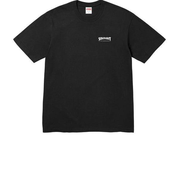 SUPREME THRASHER CROSS TEE BLACK FW24