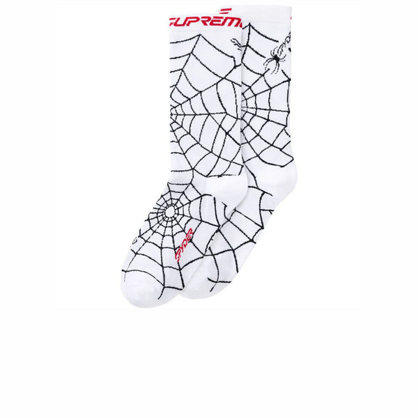 SUPREME SPYDER CREW SOCKS (1 PACK) WHITE FW24