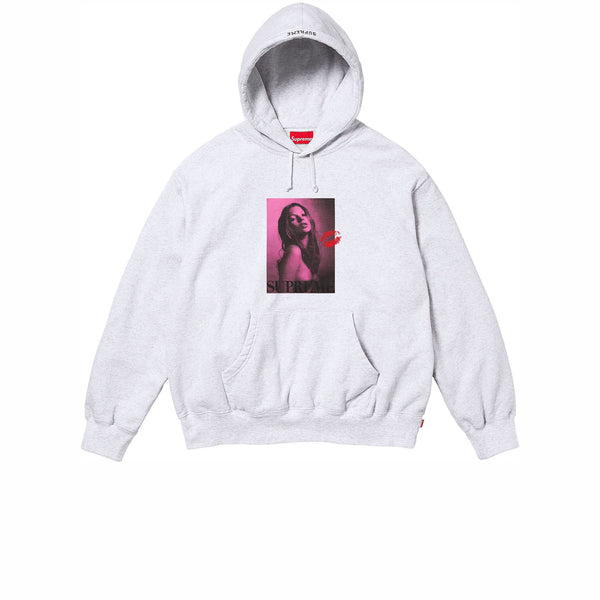 SUPREME KATE MOSS HOODED SWEATSHIRT ASH GREY FW24