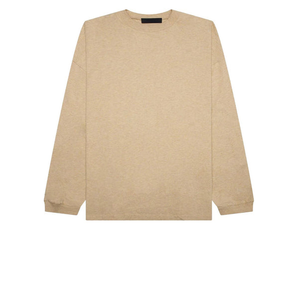 FEAR OF GOD ESSENTIALS LONG SLEEVE TEE GOLD HEATHER FW23