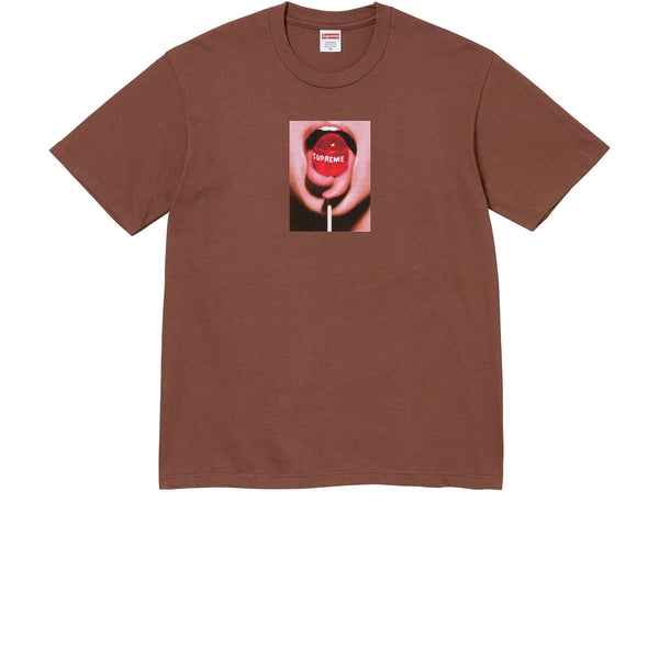 SUPREME LOLLIPOP TEE BROWN FW24