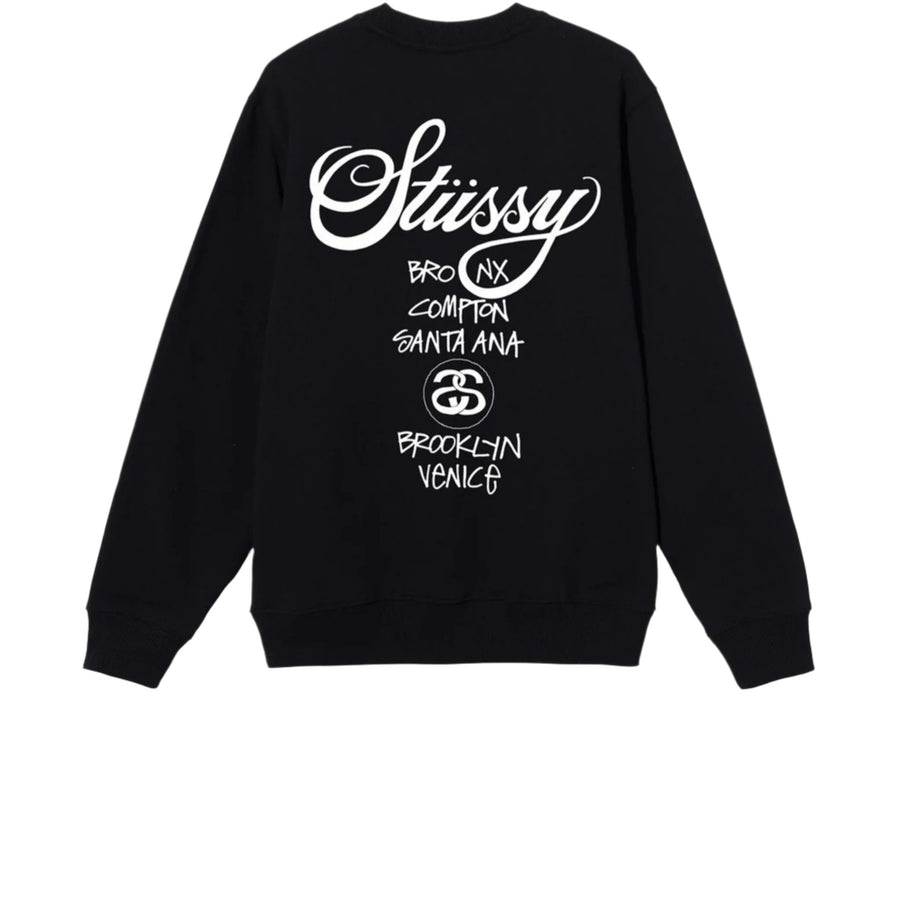 STUSSY DSM WORLD TOUR CREWNECK BLACK