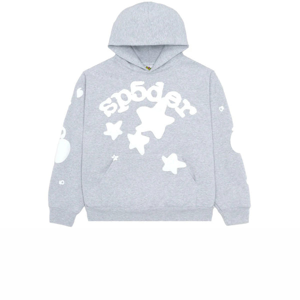 SP5DER BELUGA HOODIE HEATHER GREY SS23