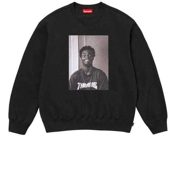 SUPREME THRASHER CREWNECK BLACK FW24