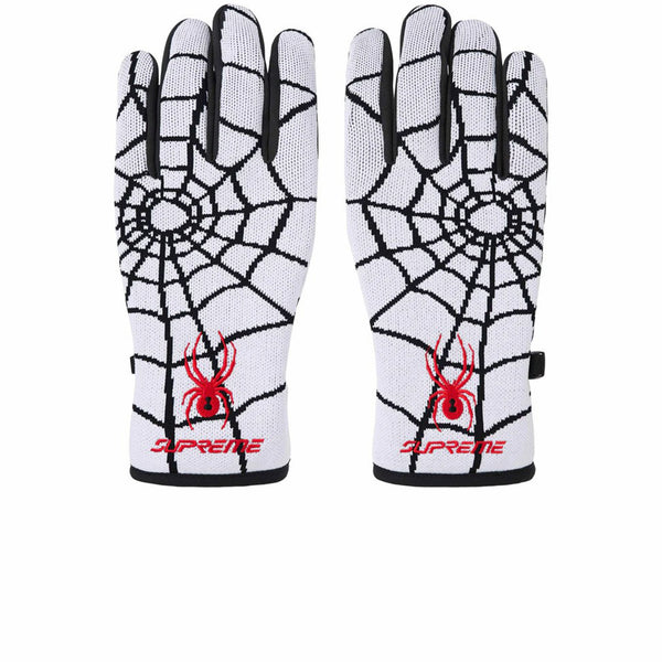 SUPREME X SPYDER GLOVES WHITE FW24