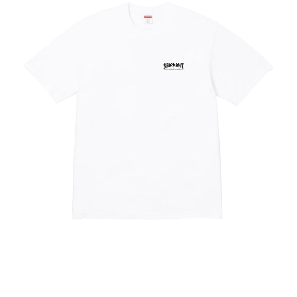 SUPREME THRASHER CROSS TEE WHITE FW24