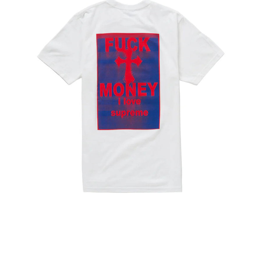 SUPREME FUCK MONEY TEE WHITE FW24